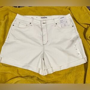 Sonoma Women's white Jean Shorts
